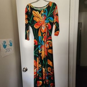 Tropical maxi dress